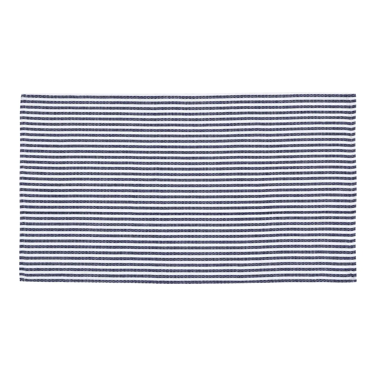 PANO DE PRATO COM 3 STAMP - BRANCO/AZUL - Foto 9