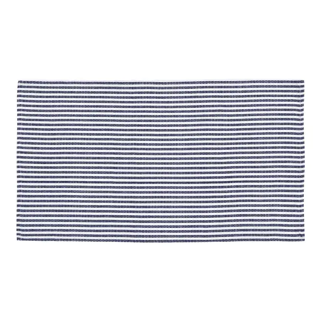 PANO DE PRATO COM 3 STAMP - BRANCO/AZUL - Foto 9