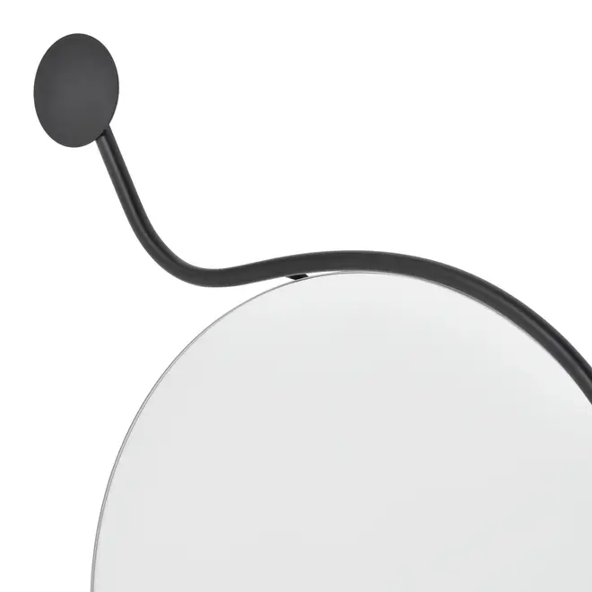 ESPELHO 37 CM X 69 CM HOOK - PRETO - Foto 4