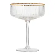 TAÇA COQUETEL 200 ML RUTILO DOURADO - INCOLOR/DOURADO - Foto 1