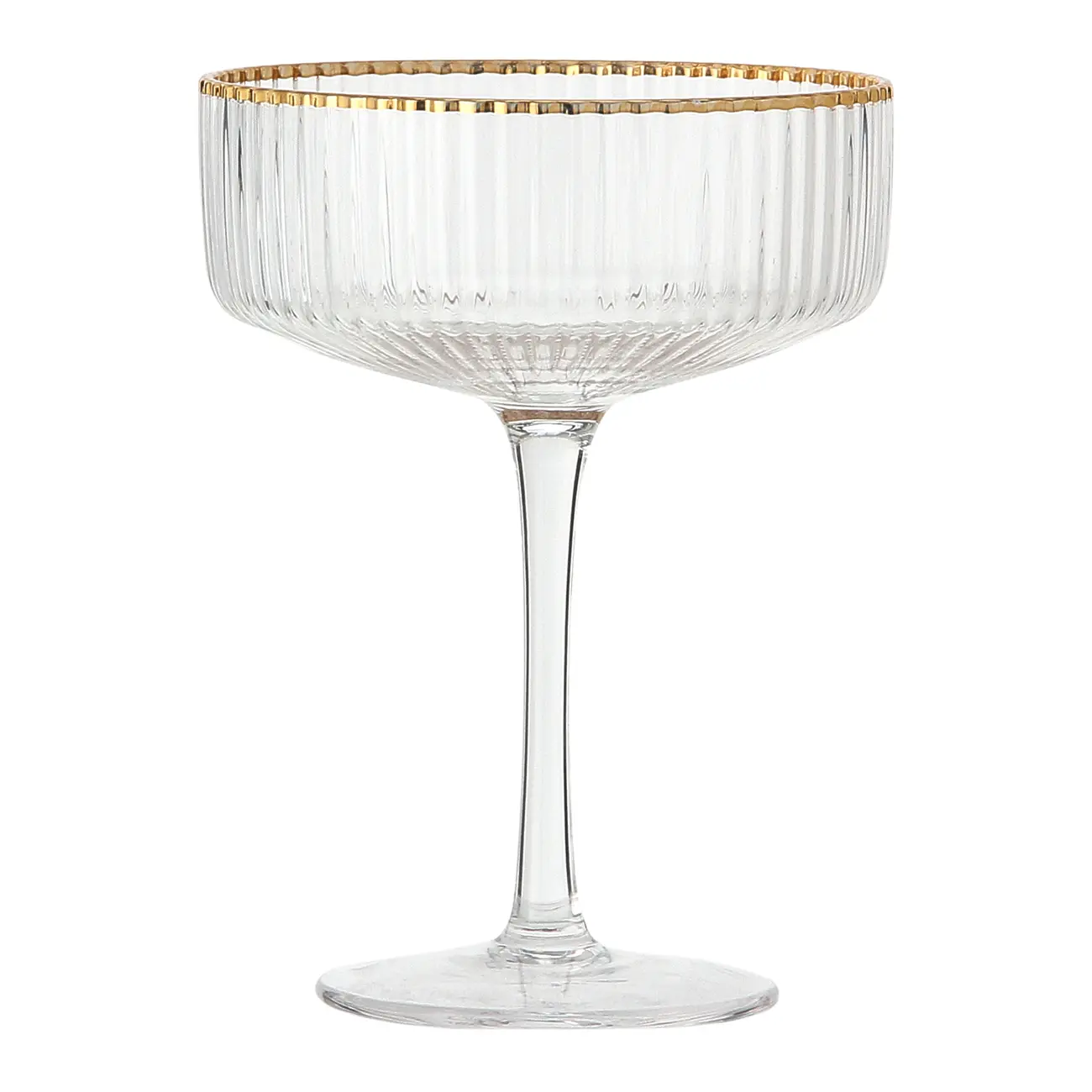 TAÇA COQUETEL 200 ML RUTILO DOURADO - INCOLOR/DOURADO - Foto 1