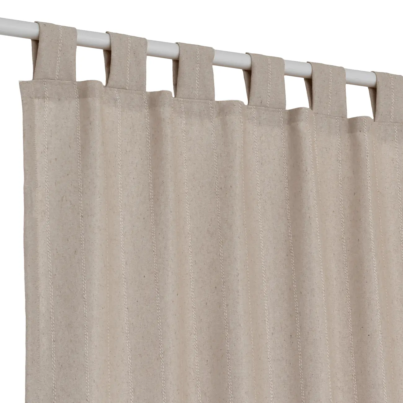 CORTINA 2 PEÇAS 1,30 M X 2,30 M SACAS - NATURAL - Foto 2
