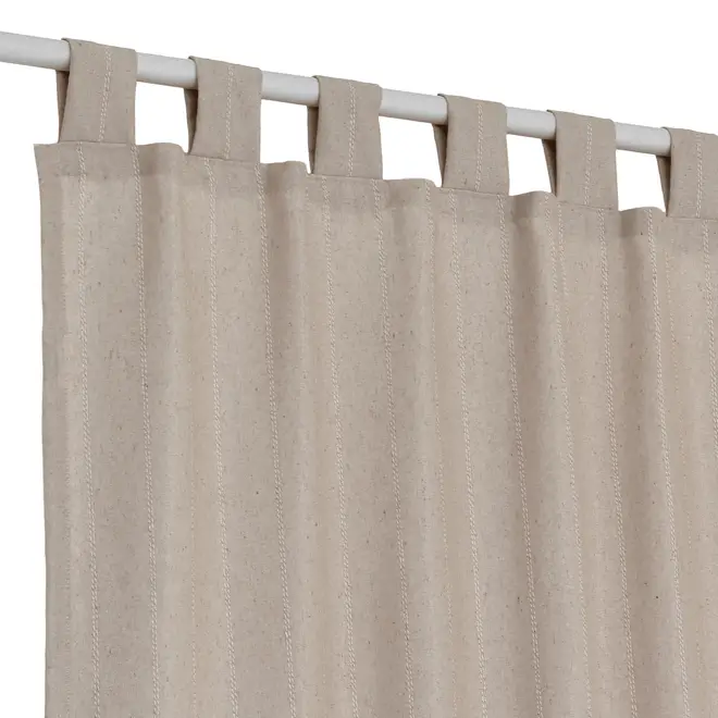 CORTINA 2 PEÇAS 1,30 M X 2,30 M SACAS - NATURAL - Foto 2