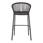 BANQUETA PARA ÁREA EXTERNA LEK - PRETO/PRETO - Foto 5