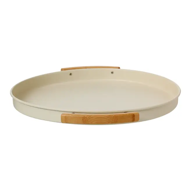 BANDEJA 36 CM MIXED BAMBOO - OFF WHITE/BAMBU - Foto 3