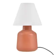 LUMINÁRIA DE MESA KERAMIK C/CUP M - TERRACOTA/PRETO - Foto 1