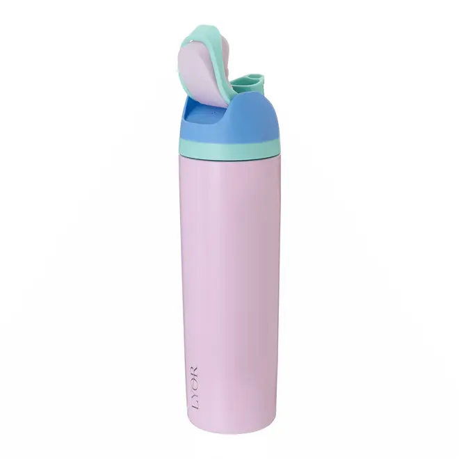 GARRAFA TÉRMICA 630 ML GLUP - ROSA CLARO/MULTICOR - Foto 7