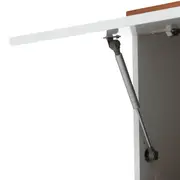 ARMÁRIO DE COZINHA AÉREO 1,20 M 1 PORTA BASCULANTE POAH - BRANCO/NOZES - Foto 7