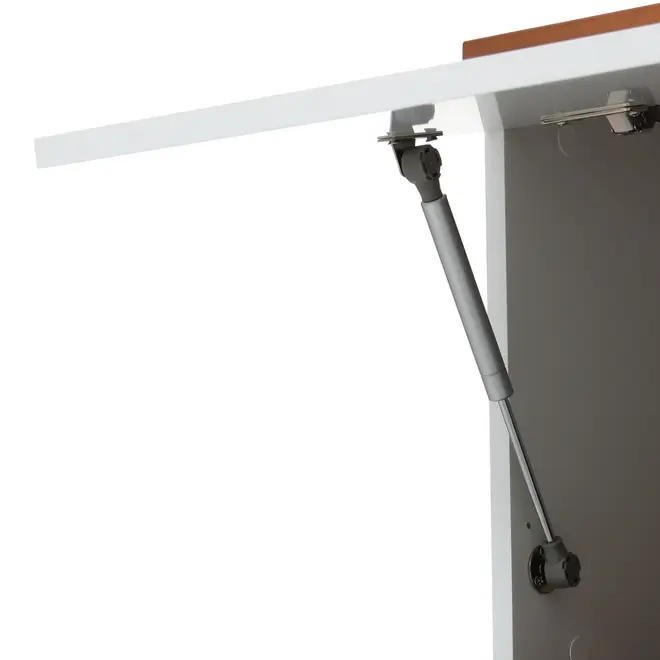 ARMÁRIO DE COZINHA AÉREO 1,20 M 1 PORTA BASCULANTE POAH - BRANCO/NOZES - Foto 7