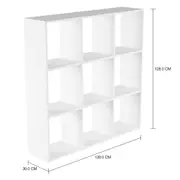 ESTANTE 1,28 M X 1,28 M CÉLULA - BRANCO - Foto 2