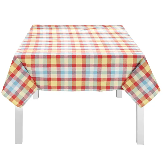 TOALHA DE MESA 1,40 M X 2,10 M COLONIAL - AZUL/MULTICOR - Foto 1