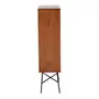 ESTANTE 70 CM X 1,17 M MID CENTURY - PRETO/NOZES - Foto 3