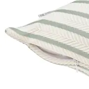 CAPA ALMOFADA 45 CM X 45 CM SOFTLY - NATURAL/SÁLVIA - Foto 3