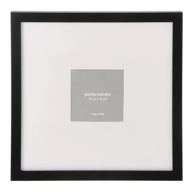 MOLDURA 10 CM X 10 CM CLOSER - PRETO/BRANCO - Foto 1