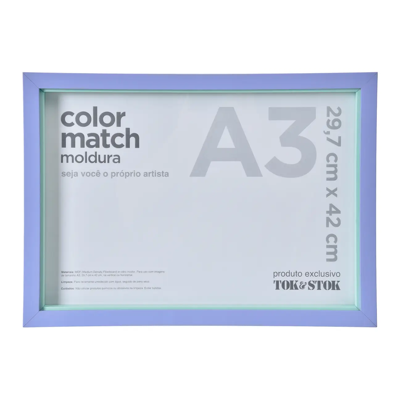 MOLDURA A3 29 CM X 42 CM COLOR MATCH - MOUSSE DE JABUTICABA/SORBET DE MENTA - Foto 1