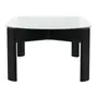 MESA DE CENTRO OVAL 1,30 M X 60 CM TRISKEL - EBANIZADO/INCOLOR - Foto 4