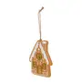 PINGENTE GINGERHOUSE 11 CM VILAREJO NOEL - MULTICOR/CIPRESTE - Foto 2