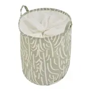 CESTO PARA ROUPAS TÃO LONGE TÃO PERTO - SÁLVIA/NATURAL - Foto 3