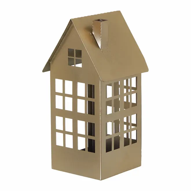 SUPORTE VELA CASA 22 CM FINE FESTIVITY - OURO - Foto 2