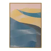 QUADRO 84 CM X 60 CM TACTILE DUNE - DOURO/VERDE ESCARAVELHO - Foto 1