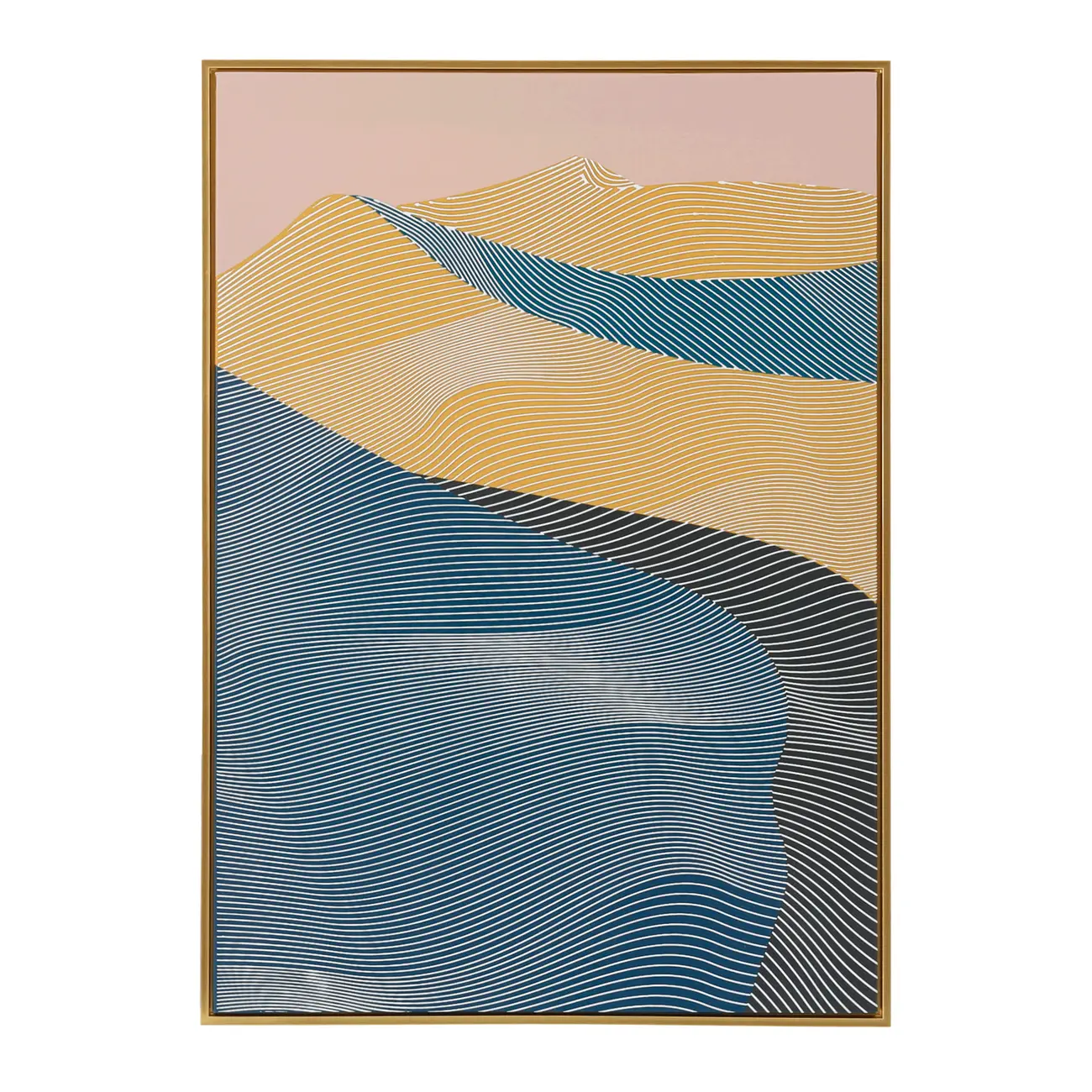 QUADRO 84 CM X 60 CM TACTILE DUNE - DOURO/VERDE ESCARAVELHO - Foto 1