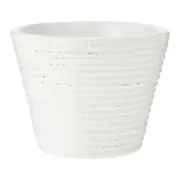 CACHEPÔ 14 CM ONDULLE - BRANCO/ PATINA PROVENÇAL - Foto 1
