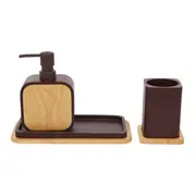 KIT BANCADA 3 PEÇAS SCOTT - MARROM DE LEI/SERINGUEIRA - Foto 3