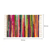 TAPETE 50 CM X 70 CM MULTI CHINDI - MULTICOR - Foto 6