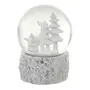ADORNO GLOBO RENA 13 CM VILAREJO NOEL - BRANCO/INCOLOR - Foto 7
