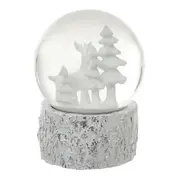 ADORNO GLOBO RENA 13 CM VILAREJO NOEL - BRANCO/INCOLOR - Foto 7