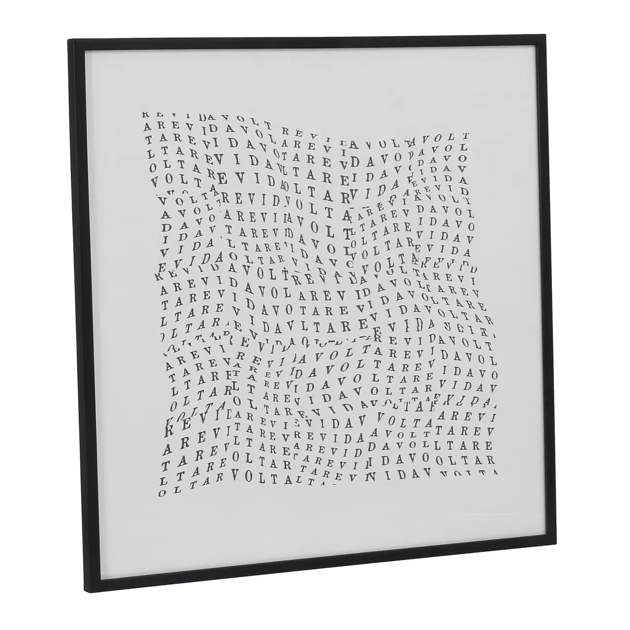 QUADRO I 60 CM X 60 CM TUDO OU TUDO REVIDAVOLTA - PRETO/BRANCO - Foto 2