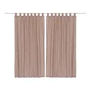 CORTINA 2 PEÇAS 1,30 M X 2,30 M ATRANI - TERRACOTA/NATURAL - Foto 1