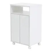 CARRINHO 2 PORTAS 55 CM X 42 CM PRÁTICA - BRANCO - Foto 2