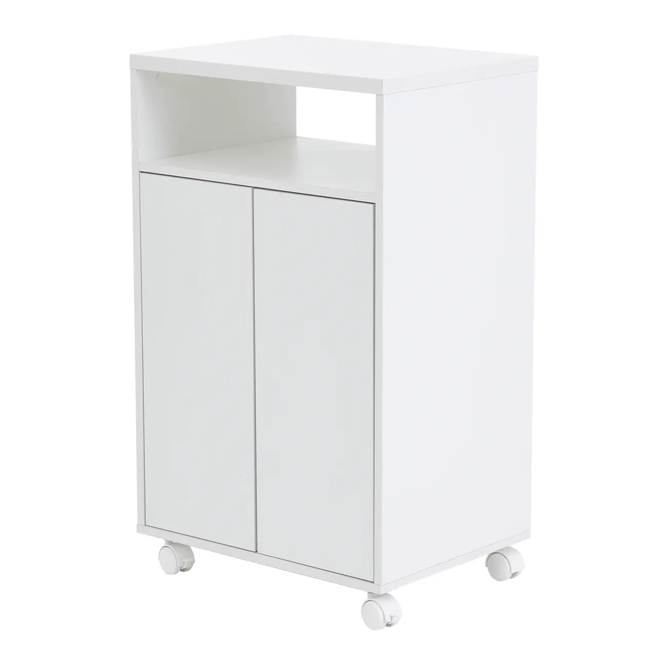 CARRINHO 2 PORTAS 55 CM X 42 CM PRÁTICA - BRANCO - Foto 2