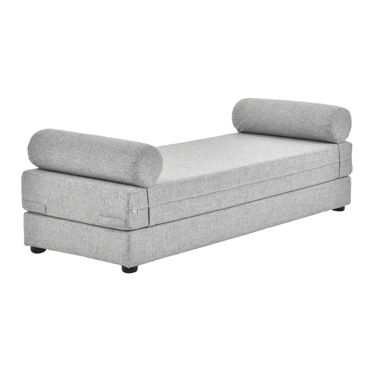 SOFÁ-CAMA 2 LUGARES STACK - CINZA CLARO MESCLA - Foto 4