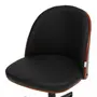 CADEIRA HOME OFFICE APLAY WOOD - PRETO/NOZES - Foto 8