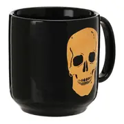 CANECA 470 ML CAVEIRA - PRETO/OURO - Foto 3