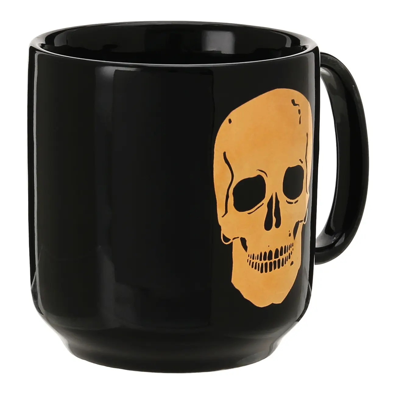 CANECA 470 ML CAVEIRA - PRETO/OURO - Foto 3