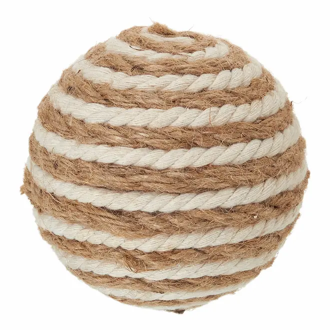 BOLA DECORATIVA 9 CM MELINDI - FIBRA CLARA/FIBRA CASTANHA - Foto 2