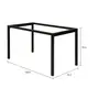 BASE DE MESA 1,30 M X 75 CM METRIC - PRETO - Foto 6