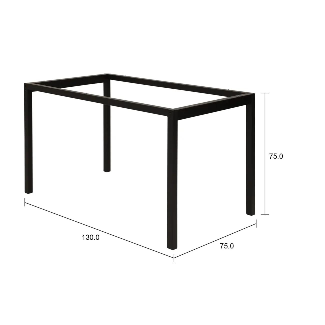 BASE DE MESA 1,30 M X 75 CM METRIC - PRETO - Foto 6