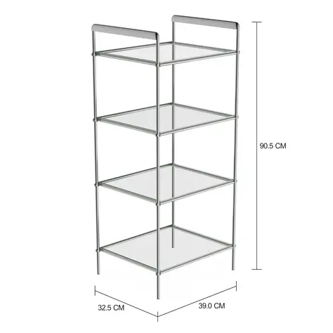 Imagem com medidas do produto ESTANTE 39 CM X 90 CM TOWER