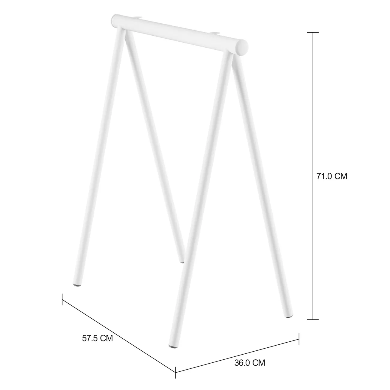 CAVALETE 57 CM X 36 CM TRET - BRANCO - Foto 5