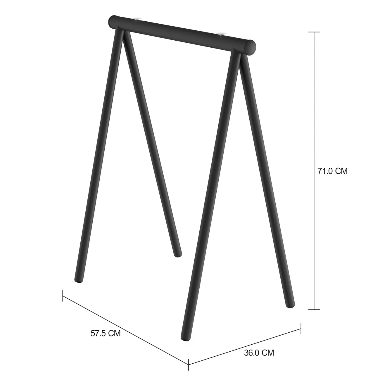 CAVALETE 57 CM X 36 CM TRET - PRETO - Foto 5
