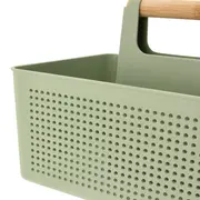 CESTO ORGANIZADOR C/ ALÇA 22 CM X 34 CM KEEPFULL - SÁLVIA/BAMBU - Foto 8
