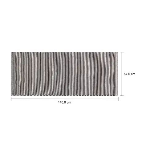 Imagem com medidas do produto TAPETE 57 CM X 1,40 M VIRA E VOLTA