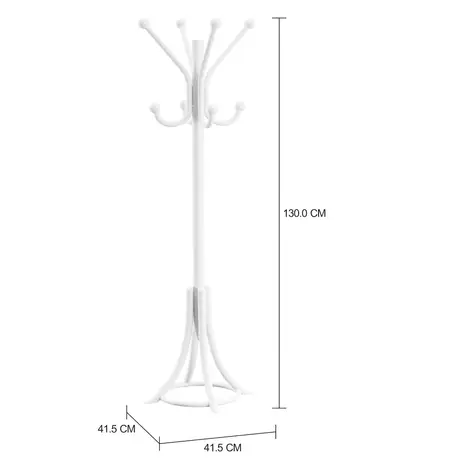 Imagem com medidas do produto CABIDEIRO DE CHÃO INFANTIL AUSTRIA