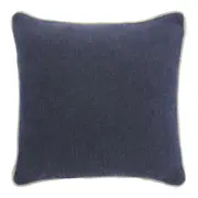 ALMOFADA 50 CM X 50 CM AURORA - AZUL/NATURAL - Foto 1