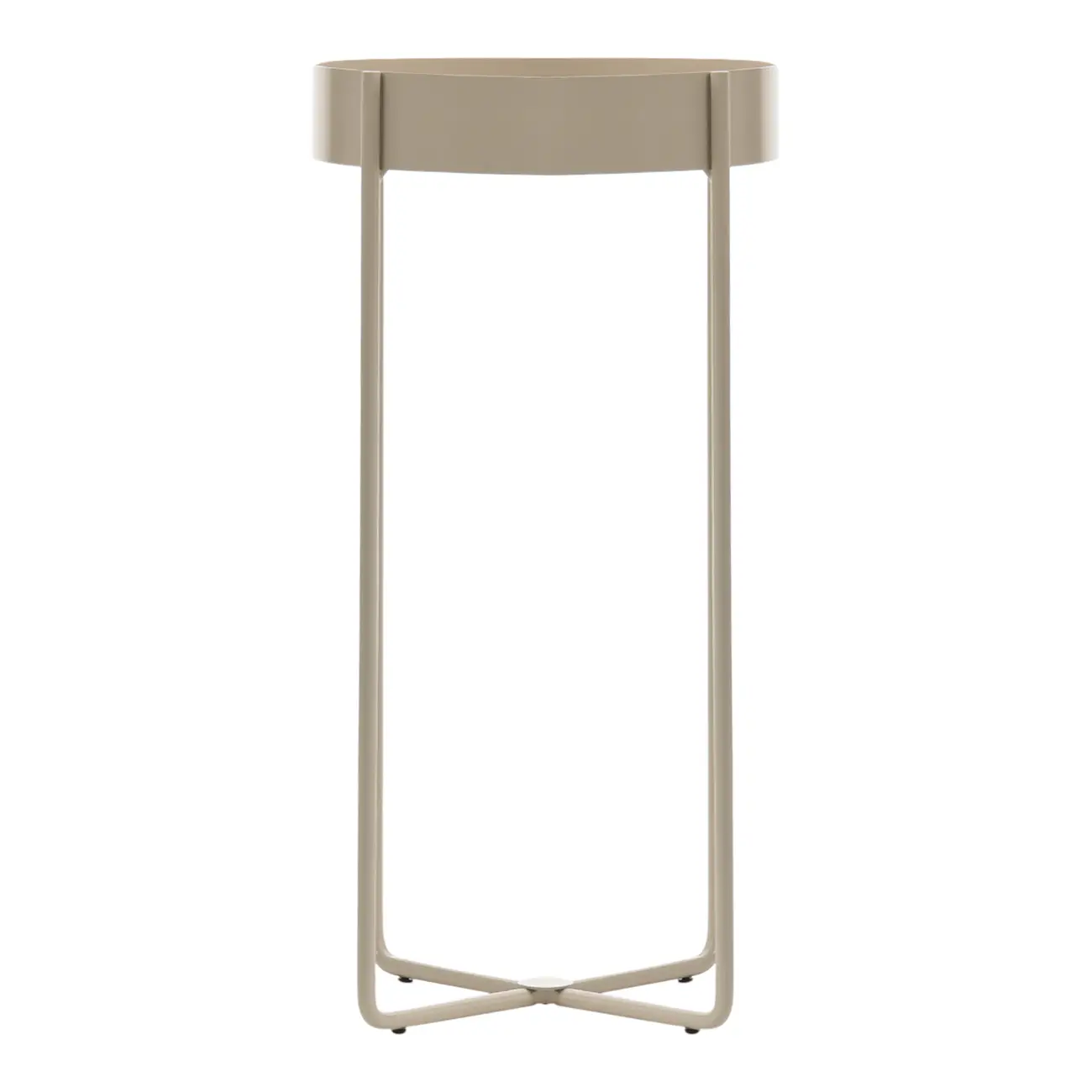 MESA LATERAL REDONDA 30 CM PIRIZ - AREIA - Foto 3