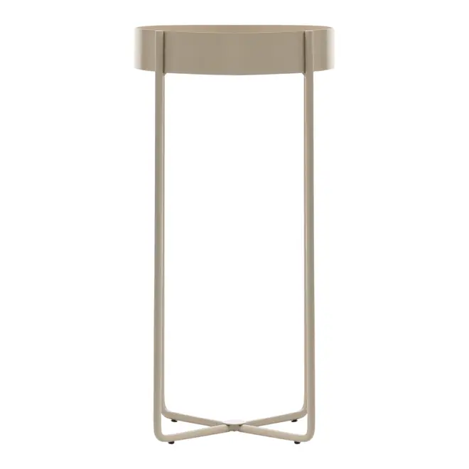 MESA LATERAL REDONDA 30 CM PIRIZ - AREIA - Foto 3
